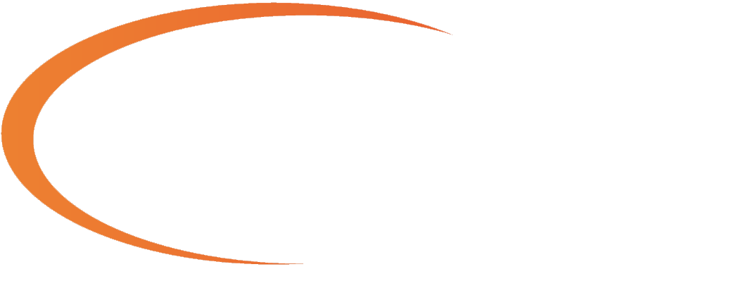 Oranje swoosh van het Webshop Logistics Limburg logo